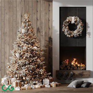 Modern Christmas supplies 3D model download